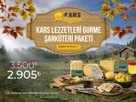 KARS LEZZETLERİ GURME PEYNİR & ŞARKÜTERİ PAKETİ (5,5 KG)